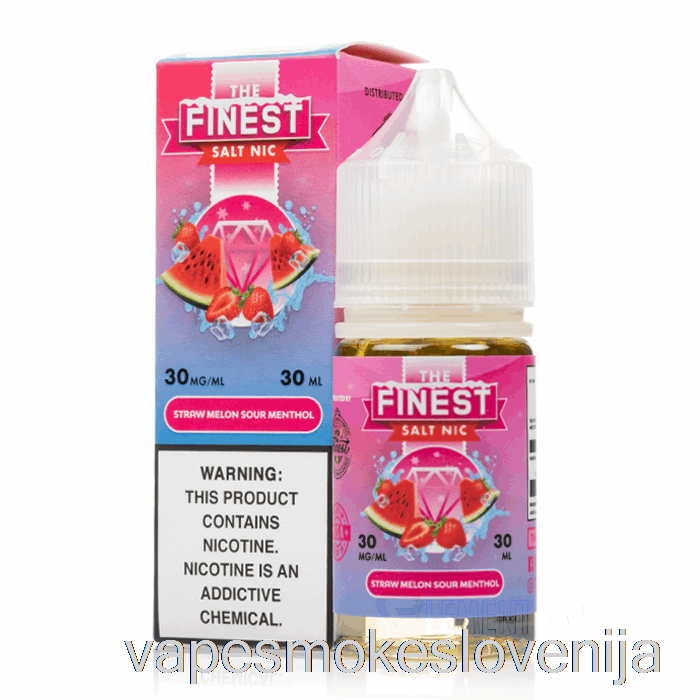 Vape Slovenija Straw Melon Sour Belts Mentol - The Finest Candy Edition Sol Nic - 30ml 30mg